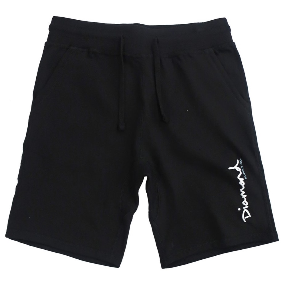 New Diamond Supply Co Black/Teal Mens Sweat Shorts
